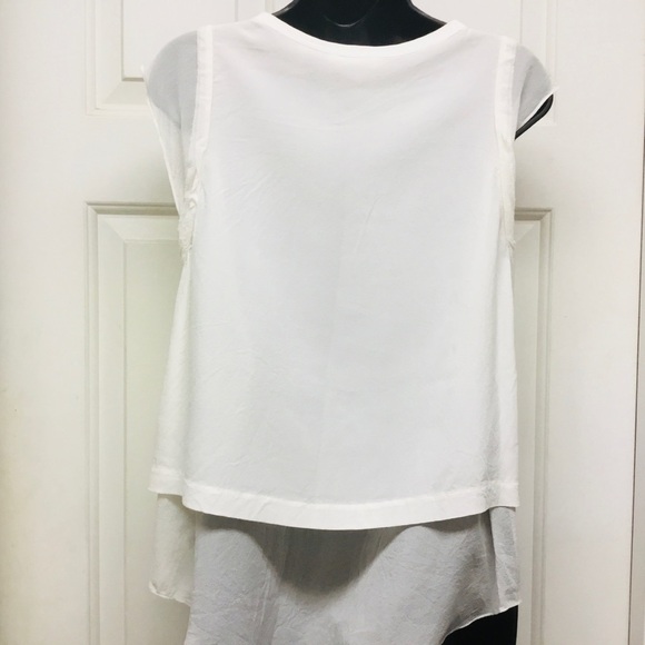 𝅺REBECCA Taylor Silk Top/ Size 10 - Picture 3 of 7